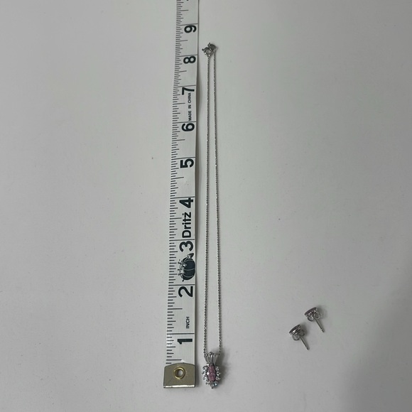 Elegant Pink and Silver Jewelry Set - Picture 6 of 6